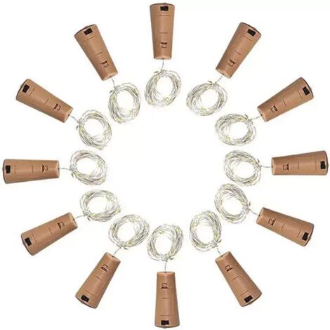 Guirlande lumineuse LED étanche pour bouteilles, idéale pour la décoration intérieure et extérieure