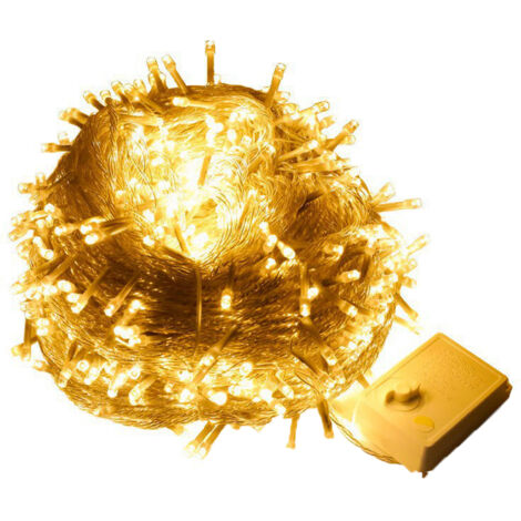 Guirlande lumineuse LED étanche pour Noël, pour décoration intérieure/extérieure d'arbres et de maisons