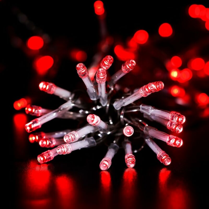 Guirlande lumineuse led programmable - 30 m - Rouge