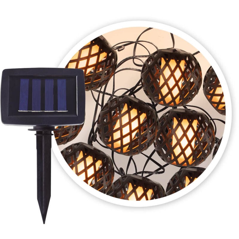 Guirlande lumineuse led solaire décorative Tenali 2M 2600-2700K IP44