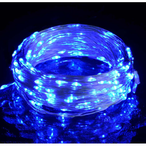 Guirlande lumineuse micro LED 40m 400 LED bleu 8 fonctions CFW94008