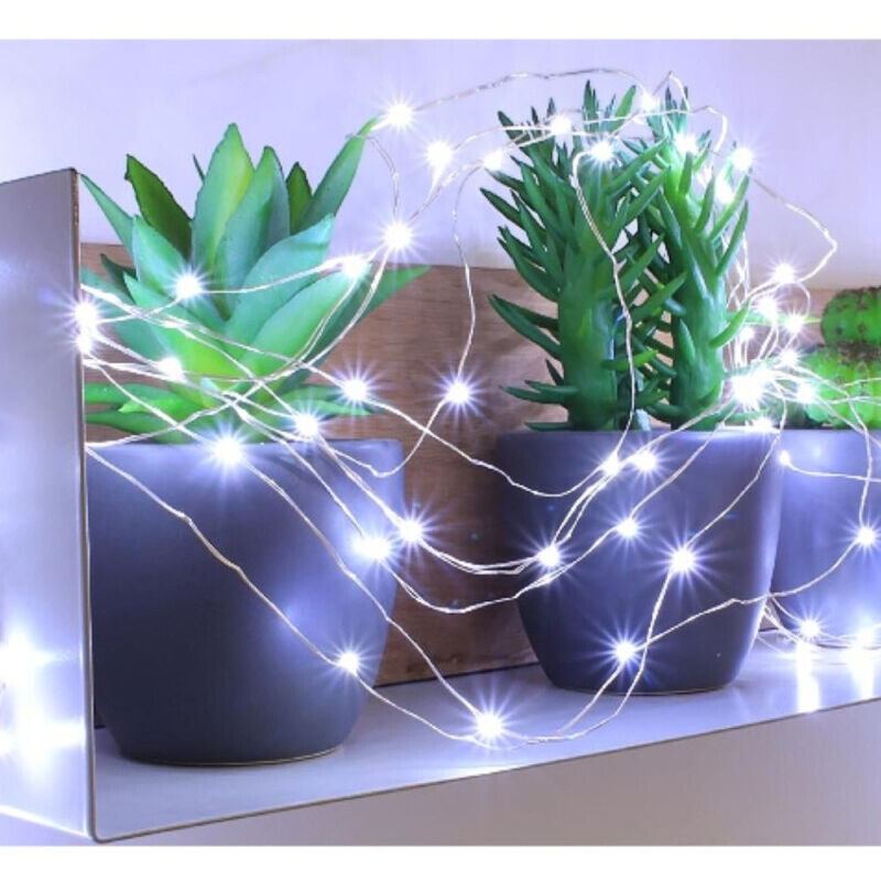 Guirlande Lumineuse Micro Led Blanc Pur 4m Deco Animee