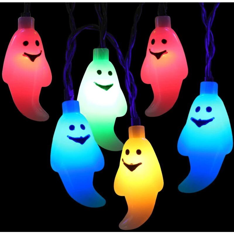 Guirlande lumineuse multicolore, boules de Noël à led, 8 modes avec minuterie, étanche, pour intérieur et extérieur, chambre à coucher, fête.