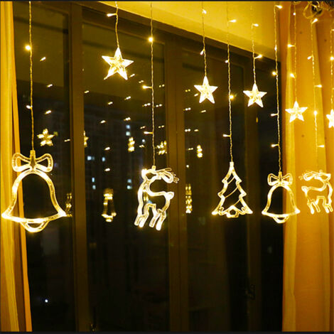 Guirlande Lumineuse Noël 138 LED Sapin Renne Décoration Fête