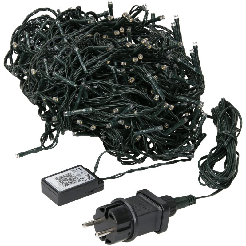 ECD Germany Guirlande Lumineuse de Noël à 720 LED, 54 m, Blanc Froid, pour l'Intérieur et l'Extérieur IP44, Guirlande Lumineuse pour Sapin de Noël,