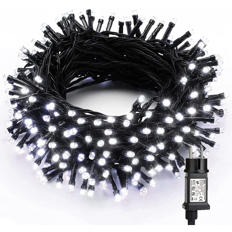 Guirlande Lumineuse Noël Intérieur Exterieur, 20M 200 led Blanc Froid Guirlande Lumineuse Electrique 8 Modes Étanche led Lumière pour Décoration Noël