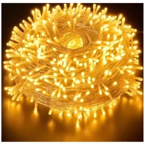Guirlande lumineuse - Non spécifié - 10M - LED - Blanc Chaud - Extérieur - Piles