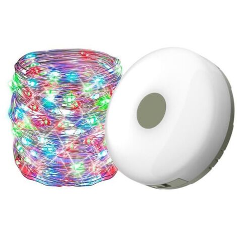 Guirlande lumineuse - PIMPIMSKY - 10 m - LED multicolore - Rechargeable USB - Étanche