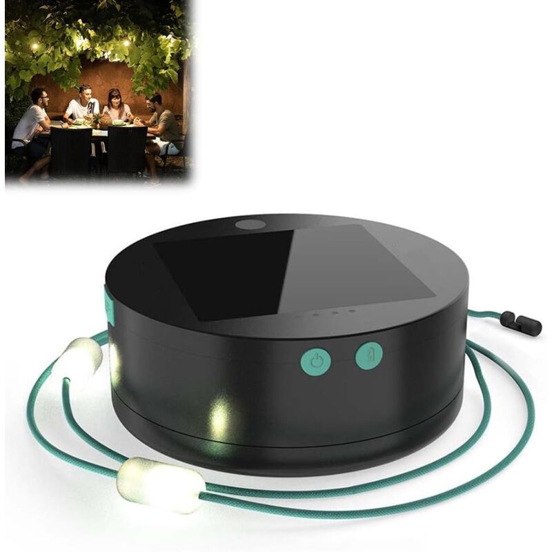 Lntyq - Guirlande lumineuse portable, guirlande lumineuse pop-up, guirlande lumineuse portable pour camping, guirlande lumineuse portable et étanche