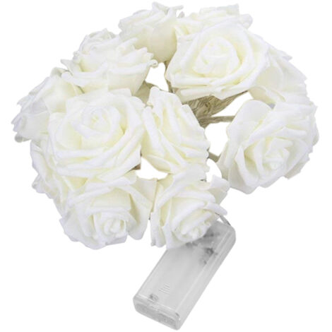 Guirlande lumineuse rose et blanche, décoration de chambre, guirlandes lumineuses LED pour anniversaire, guirlandes lumineuses pour mariage, lanternes décoratives