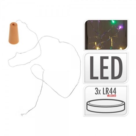 Guirlande lumineuse SIA pour bouchons de bouteille avec 8 LED multicolores IP44