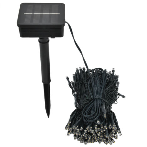 Guirlande lumineuse solaire 200LED s jardin pelouse lumière décorative extérieure étanche jardin Villa chane lampe lumière blanche chaude