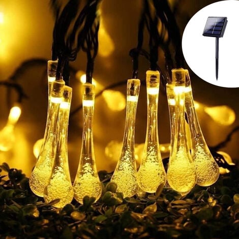 Micacorn Guirlande Lumineuse Solaire Jardin, 7 Mètre 8 Modes 50 LED Forme  de Fleurs Étanche Solaire Guirlande Lumineuse pour Mariage Extérieur Fête  de Noël Décorations de Vacances（Blanc Chaud） : : Luminaires et  Éclairage