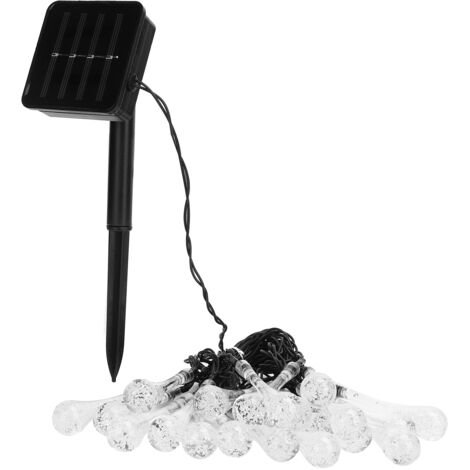 Guirlande lumineuse solaire 5 m étanche 8 modes pour jardin mariage fête décoration