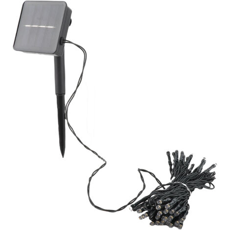 Guirlande lumineuse solaire 50 LED 23 ft IP65 étanche 8 modes pour jardin cour extérieur