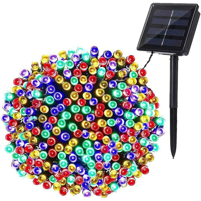 Gotrays - Guirlande lumineuse solaire de Noël, 22m 200 Led Multicolore
