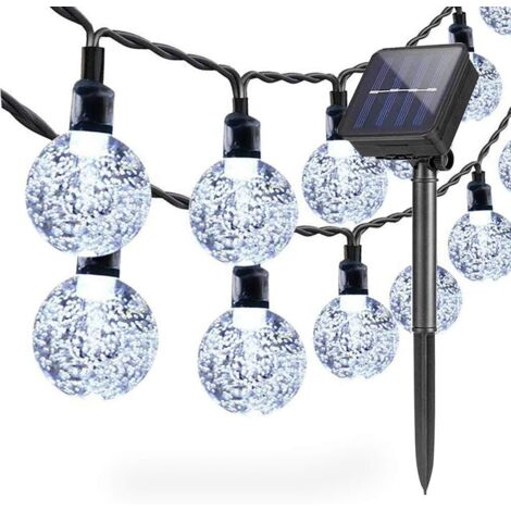 Guirlande Lumineuse Solaire Exterieur Jardin 6,5 m 30 LED Imper