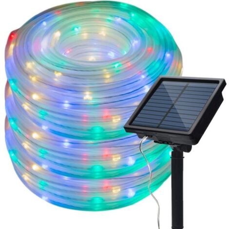 Guirlande lumineuse solaire extérieure 20 m – 200 LED cuivre étanche, 8 modes scintillants pour jardin, mariage et Noël