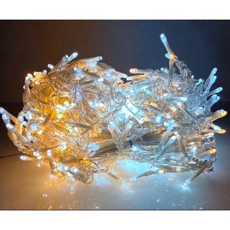 Guirlande lumineuse StarryLights 600 LED - blanc chaud et blanc froid, combinable