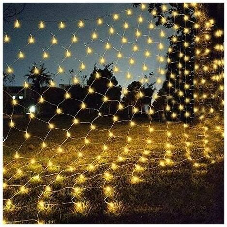 ÉCLAIRAGE À LA MAISON Mini lumières décoratives de Noël de 66 pieds,  guirlandes lumineuses étoilées à fil vert à 200 LED, 8 modes d'éclairage,  pour la décoration de fête de mariage d'arbre
