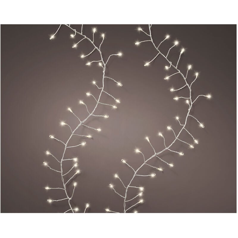 Guirlande microled clignotant, 480 leds, blanc chaud. lumineo
