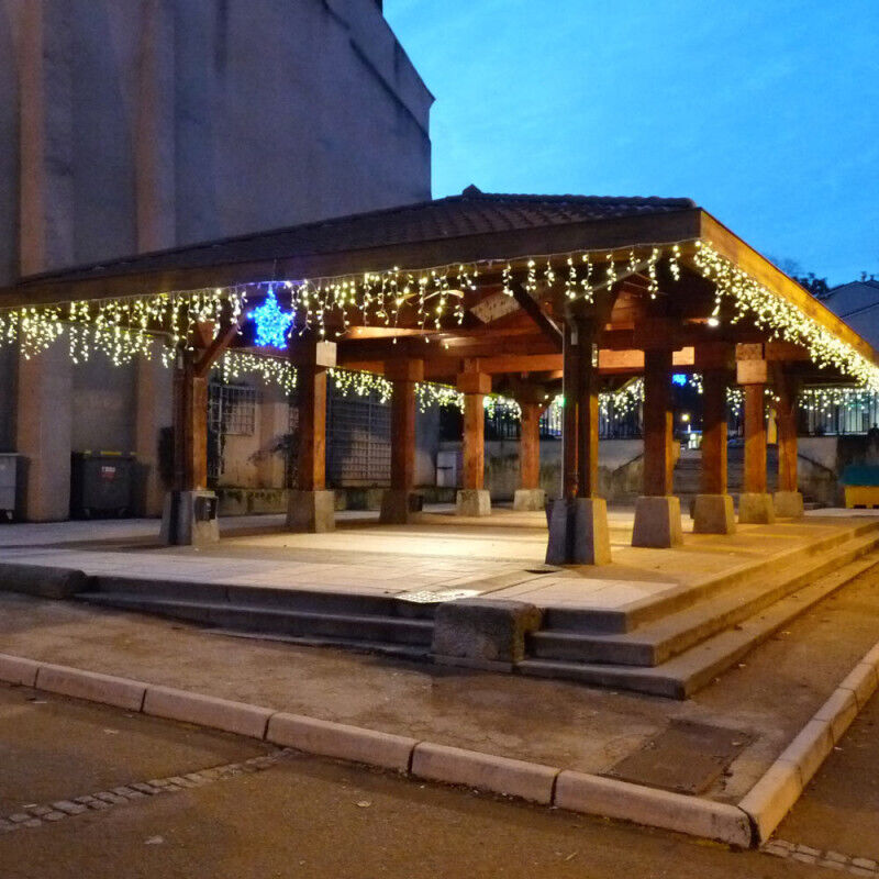 Guirlande Pro Stalactite 20m Blanc Chaud Fixe 720 Leds 230v