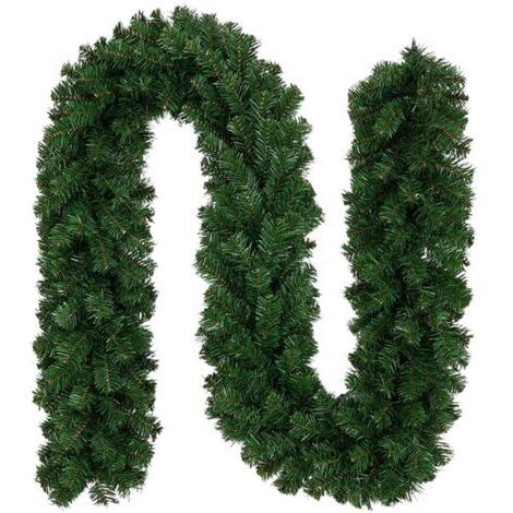 Guirlande Sapin Noel Artificiel, couronnes de décoration de Noël décorations de Vacances intérieures et extérieures, Jardins, cheminées, escaliers