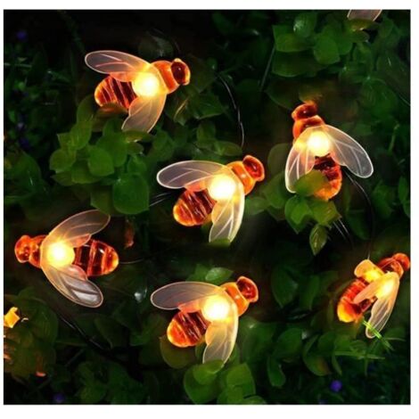 Guirlande Solaire 50 LED - 7 m - Étanche - 8 Modes - Lumière Blanc Chaud