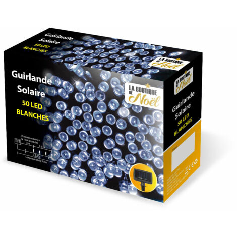 Guirlande solaire à LED animée -