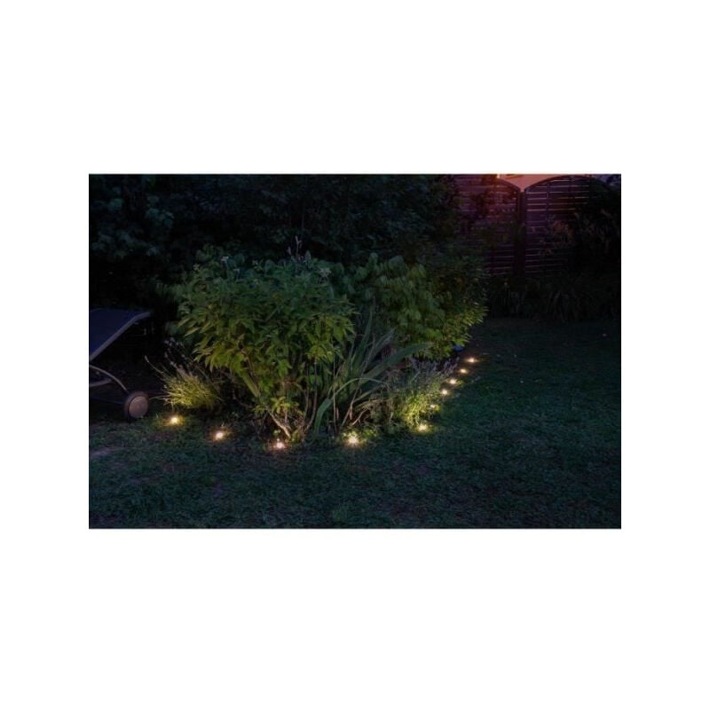 Guirlande solaire a planter 10 led blanches Galix 5m - 0,5W - 100 Lumens - 8h d'éclairage