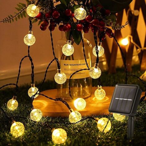 Guirlande Solaire Extérieur, 9.5M 50 Led Guirlande Lumineuse Solaire, 8 Modes Etanche Girlande De Lumière Exterieur Solaire Po L626