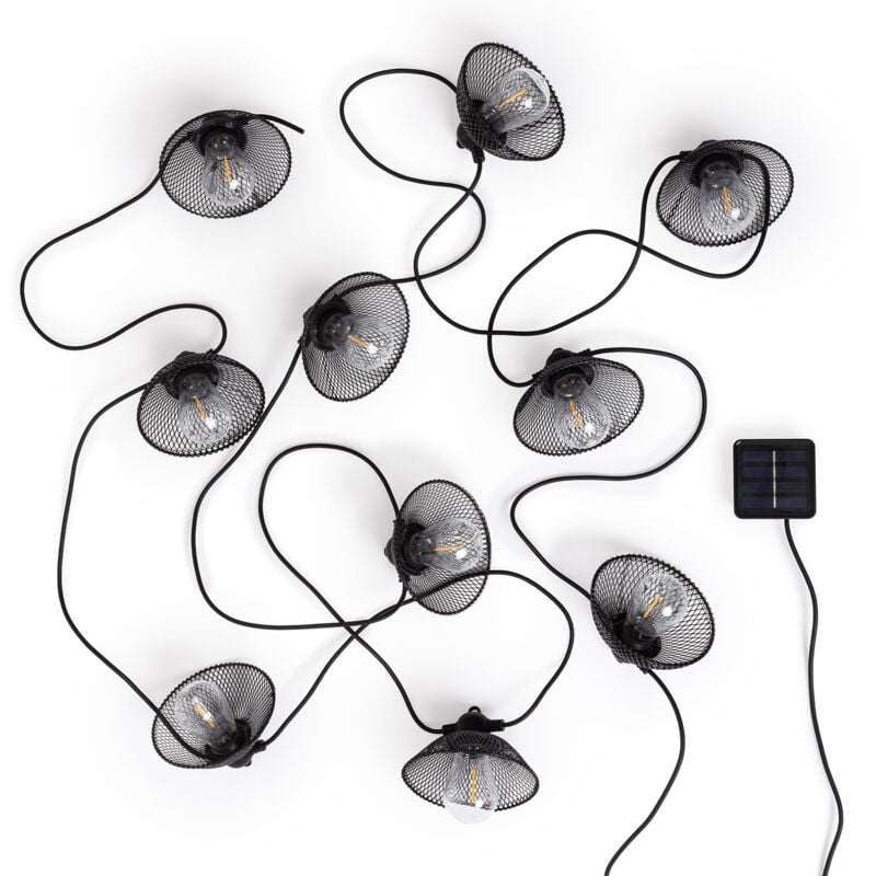 Guirlande Solaire Extérieure d'Ampoules led Kodos 6.5m 3000K Blanc chaud