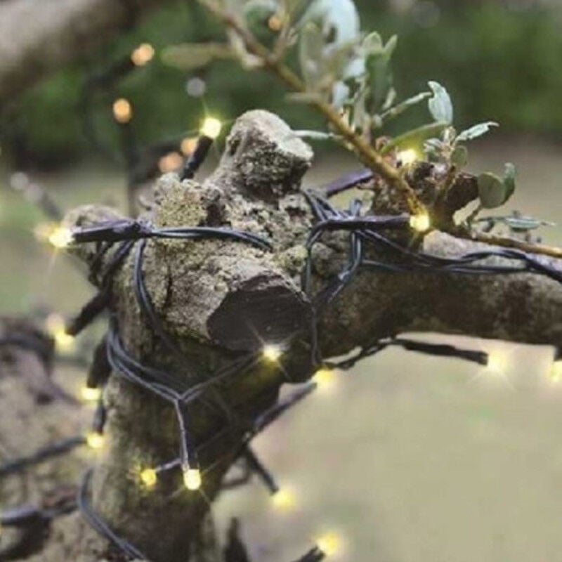 Guirlande Solaire 40m Blanc Chaud Extérieur