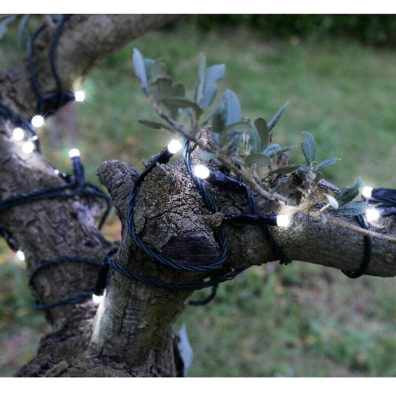 Guirlande Solaire 40 m Blanc Pur Extérieur