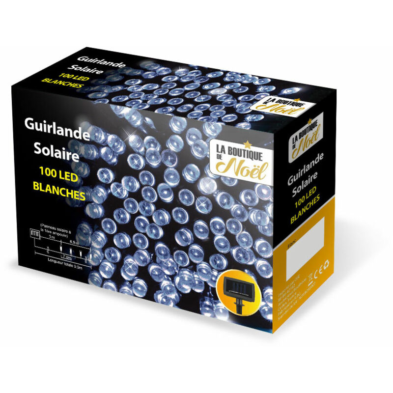 OSE - Guirlande solaire à led multifonction - 9.9 mètres - Blanc Froid