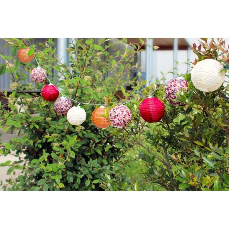 Guirlande solaire Médina 10 lampions