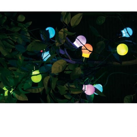 Guirlande solaire - SMART GARDEN - 20 LED - Couleur changeante - Extérieur