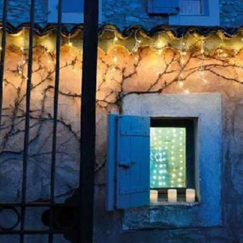 Guirlande Stalactite 8m Blanc Chaud Super Brillante