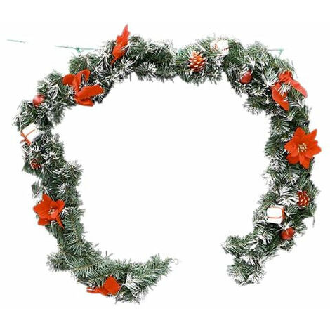 Guirlande Verte Noël Décorée 1M80 - SILUMEN