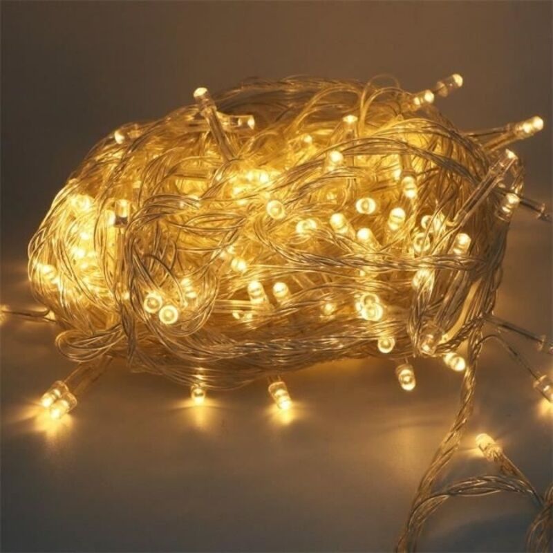 Guirlandes LED Lumières 20M 200 LEDs pour Mariage,Anniversaire,Sapin de Noël,Déco extérieur et intérieur Blanc chaud