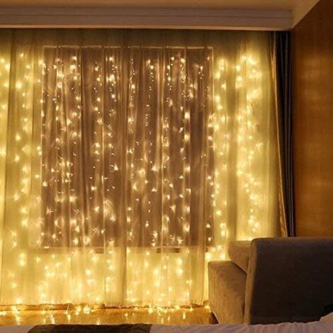 Guirlandes Lumineuses 22m 200 Leds, mit Preis EU, 8 Funktionsmodi, Dekoration Maison Jardin Fête Cérémonie