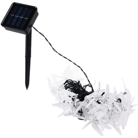 Guirlandes Lumineuses solaires, Guirlande de Lampe Libellule allumée automatiquement pour la décoration de Vacances(1)
