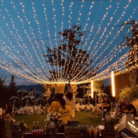 Guirlandes lumineuses100m 1000Led Guirlande Lumineuse Décorations D'arbre De Noël Guirlande De Noël Intérieur pour Jardin Extérieur étanche Festoon Nouvel An GROOFOO