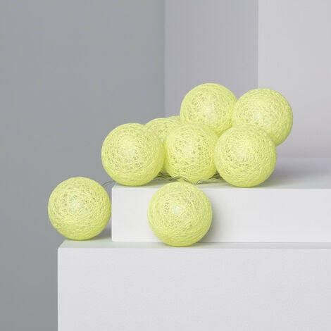 Guirnalda 10 Bolas LED Lemon 1.65m/2.85m Enchufe
