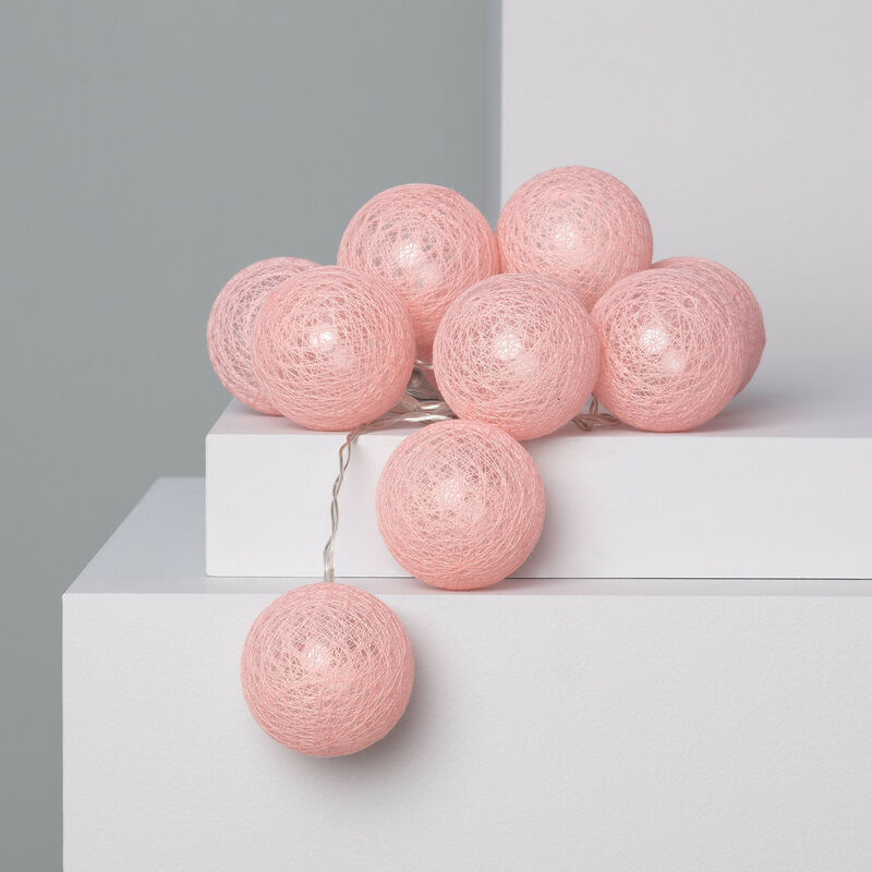 

Guirnalda 10 Bolas LED Pink Sugar 2.85m Enchufe - Enchufe