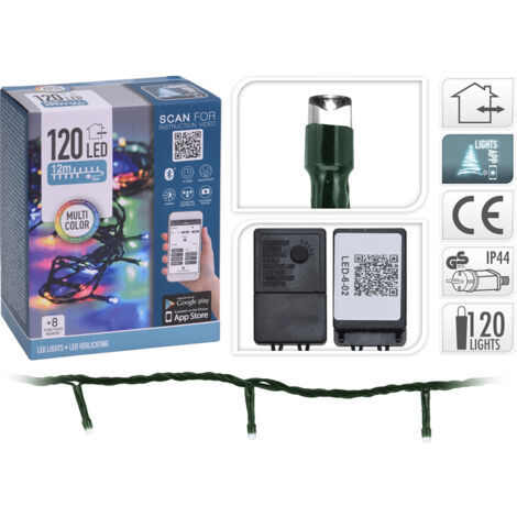 Guirnalda 120 leds multicolor funcion app pitelo vintage 220-240v 17m