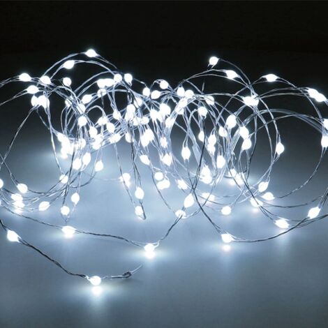 Guirnalda 120 Micro Led Exterior 6m Blanco Frio