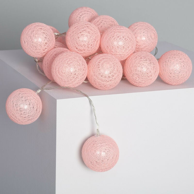 

Guirnalda 20 Bolas LED Pink Sugar 3.5m Pilas - Pilas