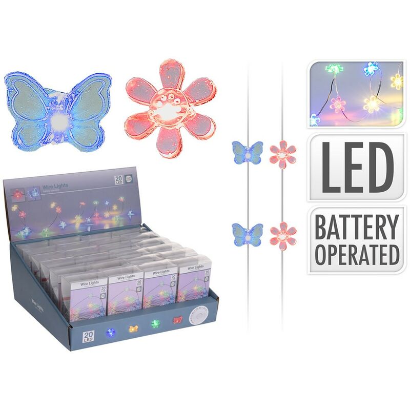 

Guirnalda 20 led multicolor pilas