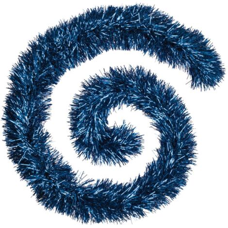 Guirnalda boa hebras finas 15cmx2m 8 pliegues azul noche - Atmosphera créateur d'intérieur
